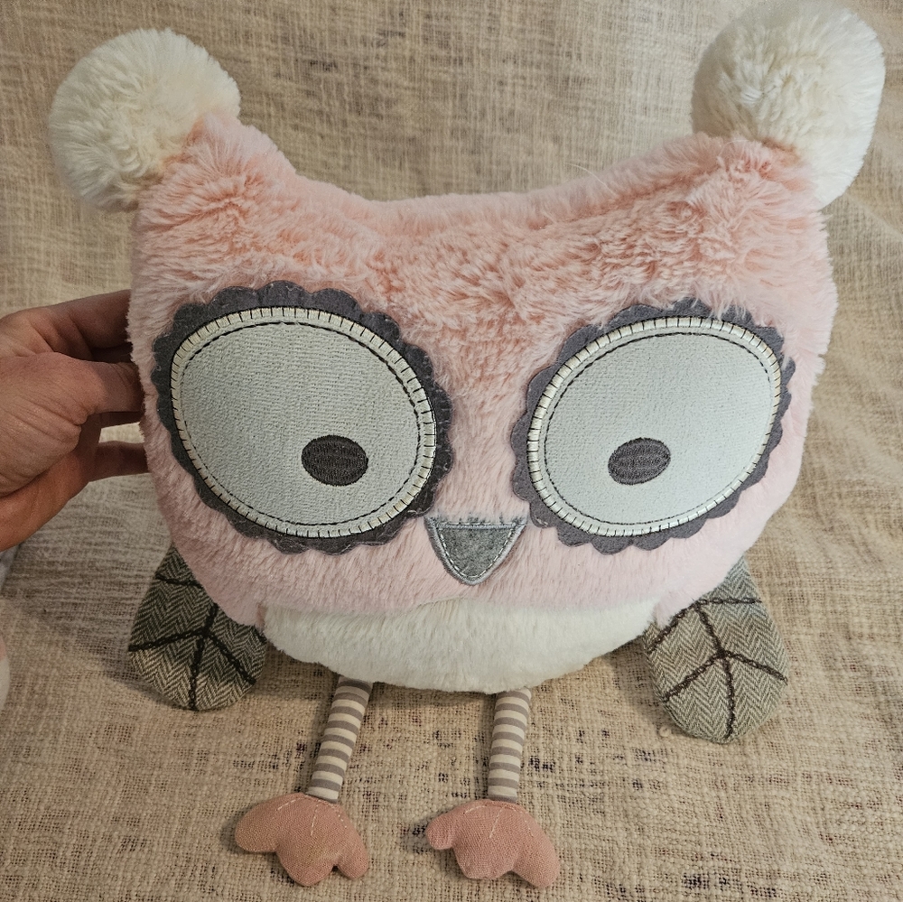 Owl stuffed animal pillow